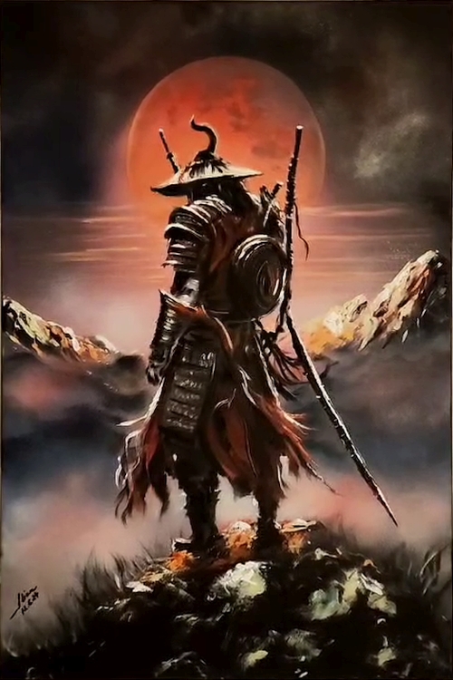 ArteDiAlina.com painting: The Last Samurai